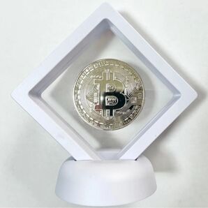 ビットコイン シルバー ディスプレイスタンド ホワイト