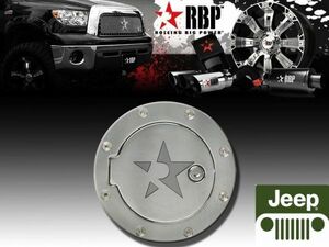 ジープ ラングラー クローム フューエル ドア ガス ドア カバー 鍵付 RBP 97年～06年 Jeep