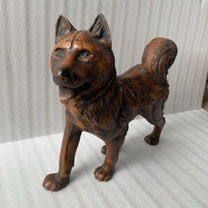 秋田犬 金属製置物