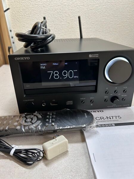 B14 整備美品 ONKYO CR-N775 (B) ハイレゾ対応ネットワークCDレシーバー オンキョー