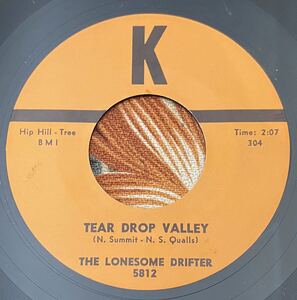 The Lonesome Drifter 7inch Eager Boy / Tear Drop Valley ロカビリー