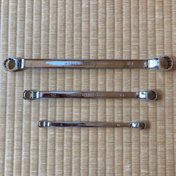 nepros オフセットメガネレンチ 3本セット 8×10/12×14/17×19