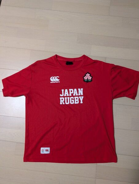 カンタベリー 日本代表 ラグビーTシャツ レッド xlサイズ