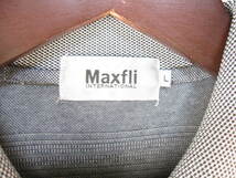 Maxfli ポロシャツ 半袖 ハーフジップ L グレー 系 メンズ E591_画像4