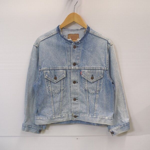 Y37 Levi's JOURNAL STANDARD 襟カットオフ ダメージデニムジャケット