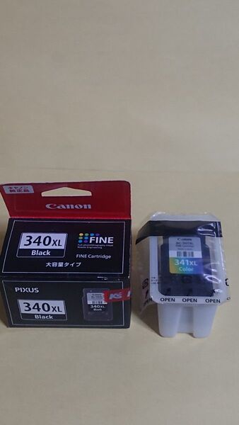 ★キャノン純正インク BC―340XL黒+BC- 341XLカラー大容量タイプ ♪