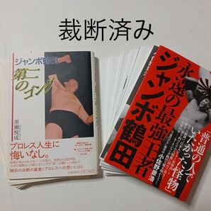 裁断済み・自炊用本 2冊「永遠の最強王者 ジャンボ鶴田」「ジャンボ鶴田 第二のゴング」帯付き
