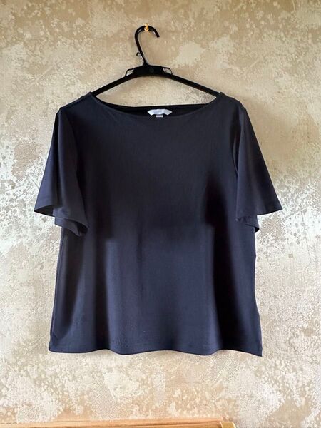■H&M レディース フレアスリーブ 半袖カットソー セレモニー プルオーバー