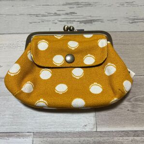 AYANOKOJI 親子がま口財布 がま口 ポーチ COL & デザイン山吹色 & がま口 総柄