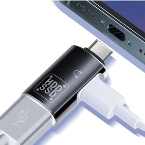 USB Type-C OTG アダプター 2in1 USB 3.0 + USB-C 同時読み取り対応 U盤接続 デジタルイヤホン