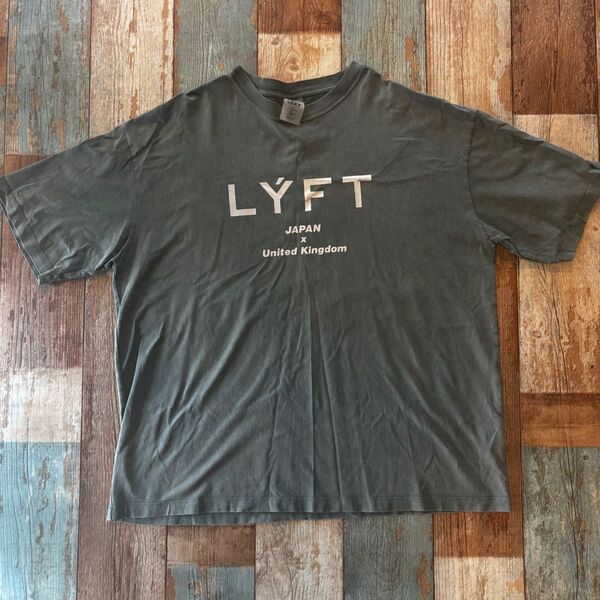 LYFT ビンテージカラーTシャツ Lサイズ カーキ