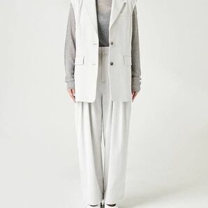 【総額33,000円】N.O.R.C リネンオックス テーラードジレ&タックパンツ セットアップ size1