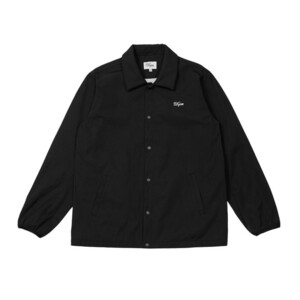 【新品・送料無料】DQM NYC hasting coaches jacket/Black S コーチジャケット アウター ブラック 無地 ロゴ メンズ スケートボード黒