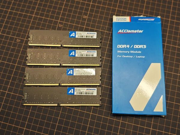 DDR4 128GB(32GB4枚セット)32GB 3200MHz DIMM 25600 AMDU32G58H-3200
