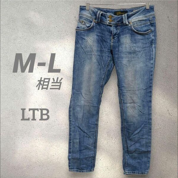 LTB レディーススキニーデニムパンツ W29 ML相当 ブルー ビンテージ古着 ジーンズ インディゴ ブルー