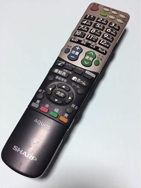 【清掃消毒済】 SHARP シャープ AQUOS テレビリモコン GA835WJSA