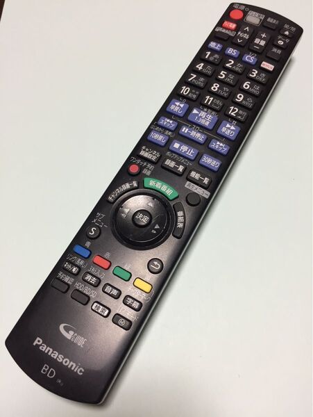 【清掃消毒済】 Panasonic パナソニック ブルーレイ レコーダー リモコン BD BDリモコン N2QAYB001069