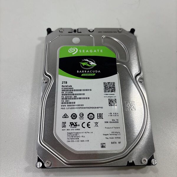 3.5インチ HDD 2TB 3326時間 ♯1872