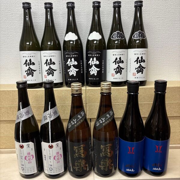 SSS6 四合瓶12本 各蔵の最新詰め又は飲み頃のお酒