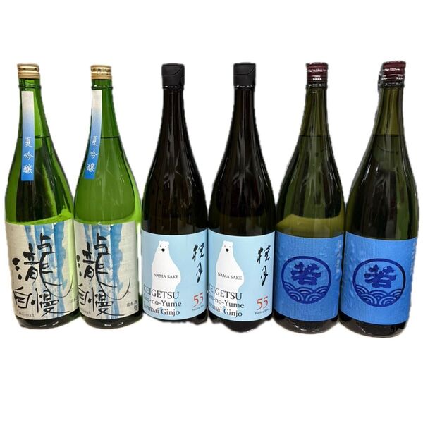 け7 一升瓶6本 製造月は二枚目以降に記載