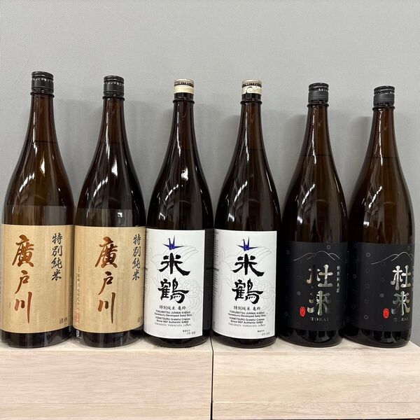 わ23 一升瓶6本 製造月は二枚目以降に記載