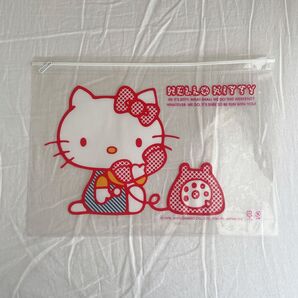 ハローキティ フラットポーチ ビニールポーチ
