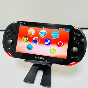 【動作良品】PS Vita 2000 本体のみ レッドブラック (PCH-2000)