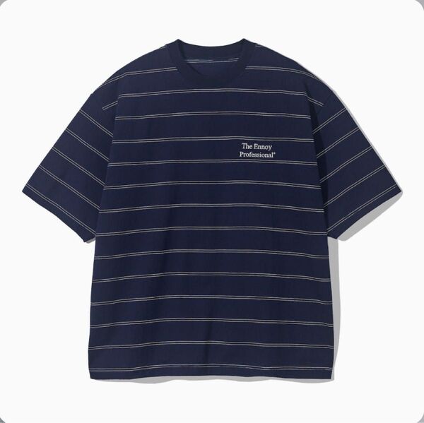 【Lサイズ】 ennoy PANEL BORDER S/S T-SHIRT NAVY Tシャツ エンノイ スタイリスト私物