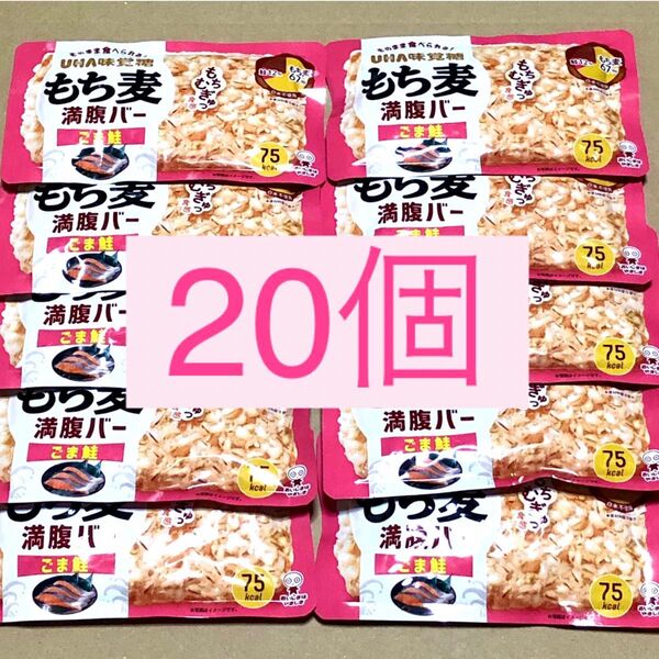 6 もち麦満腹バー 20個 ごま鮭 クーポン利用 ポイント お菓子詰め合わせ おにぎり レトルト食品
