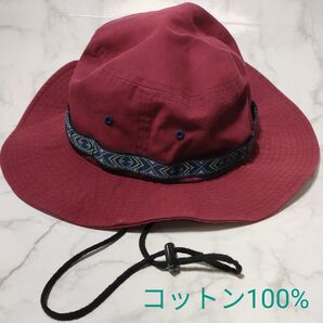 サファリハット アドベンチャーハット チロリアンテープ 帽子 綿100%