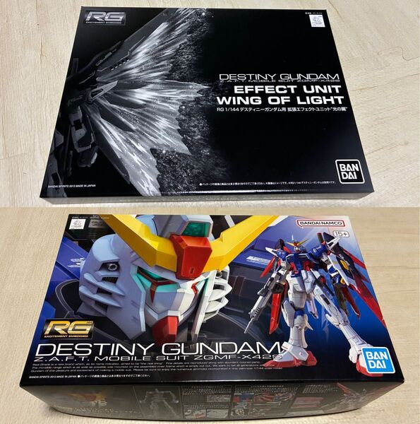 【まとめ値引有】ガンプラ 1/144 RG デスティニーガンダム 拡張エフェクトユニット“光の翼” セット 未組立