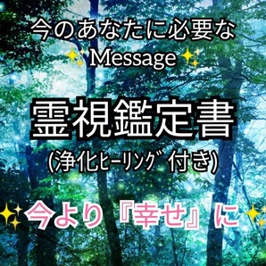 霊視鑑定書 郵送【幸福 幸せ体質へ】