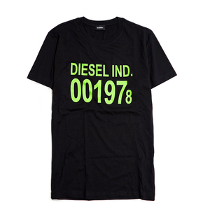 【新品本物 EU購入】DIESEL ディーゼル■ Number Graphic Tee ■ ブラック / XS ■スリムフィット グラフィック ロゴT タイト Tシャツ SASA