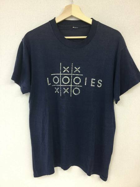 80s UNKNOWN ヴィンテージTシャツ LOOOIES 70s シングルステッチ