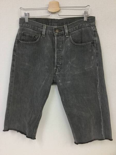 90s リーバイス 501-0658 デニムパンツ カットオフ W32 先染め