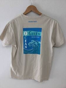 モンベル Tシャツ Ocean Green Sサイズ mont-bell