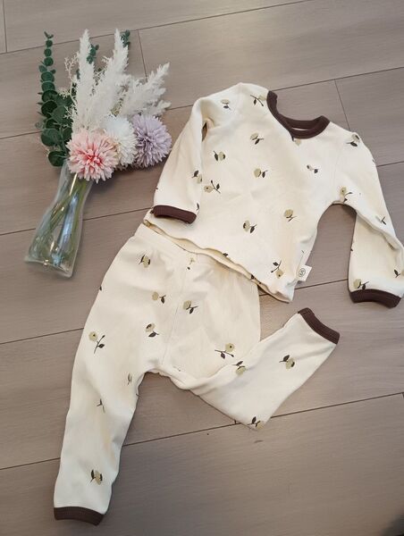 新品 韓国ベビー服 海外ベビー服 セットアップ 上下セット 長袖 パジャマ キッズ 花柄 ルームウェア 部屋着