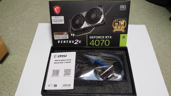 MSI GeForce RTX 4070 VENTUS 2X OC グラフィックボード