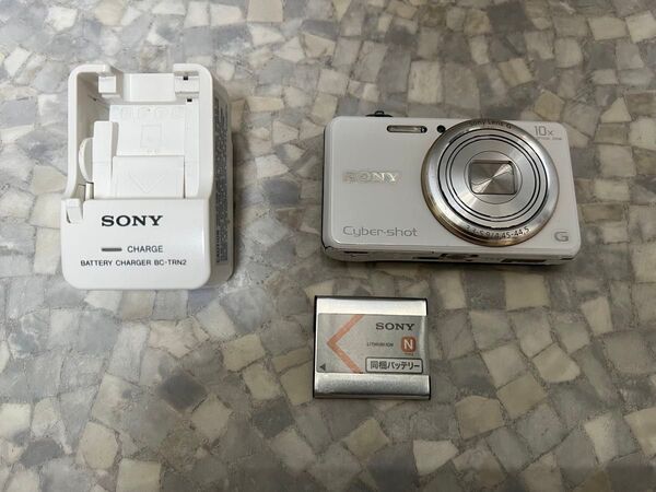 ソニー SONY Cyber-shot DSC-WX100 ホワイト 10x バッテリー付き コンパクトデジタルカメラ