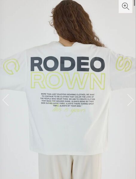 ロデオクラウンズワイドボウル★PALETTEロゴTシャツ★RCWB★ホワイト新品