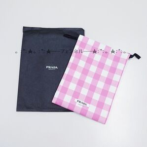 プラダ ビューティー PRADA BEAUTY サマー ピクニック 海外 正規ノベルティ チェック柄 ピンク 巾着 ポーチ 非売品