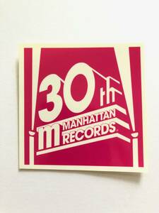  not for sale MANHATTAN RECORDS 30 anniversary commemoration pink sticker Manhattan record Novelty - at that time goods 