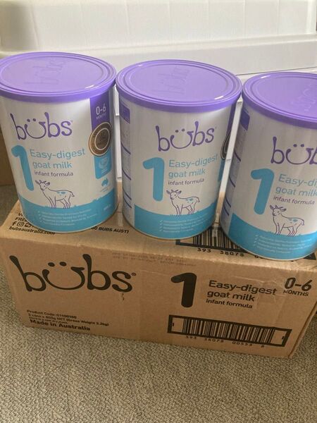 3缶 bubs バブス ヤギの粉ミルク STEP1 ステップ1