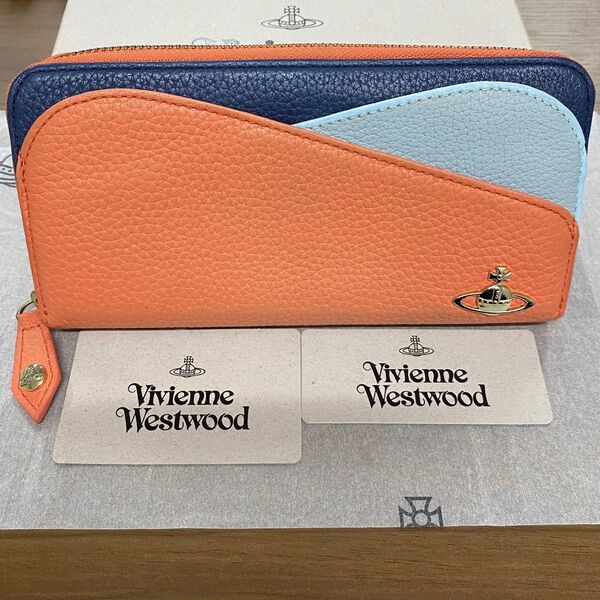 新品同様!!ヴィヴィアンウエストウッド Vivienne Westwood 財布 長財布 オーブ ラウンドファスナー