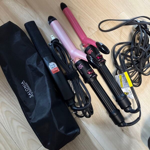 サロニア ヴィダルサスーン ヘアアイロンまとめ売り ストレート カール