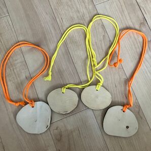 ネームプレート 木製 4個セット