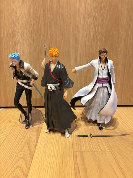 【3体セット】BLEACH 一番くじ フィギュア 黒崎一護 藍染惣右介 グリムジョー A賞 B賞 C賞