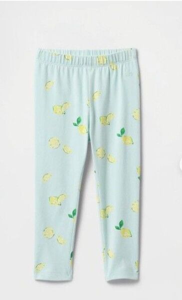 新品タグ付き未使用babyGAPブラナンフェイバリットレギンスパンツ90cmレモン柄ベビーギャップスパッツ