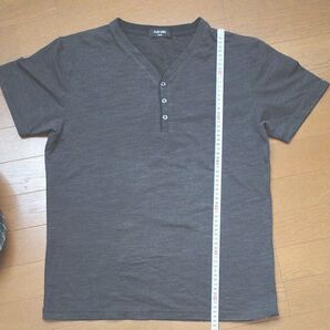 Right-onライトオン/メンズヘンリーネックV/Tシャツカットソー/サイズL