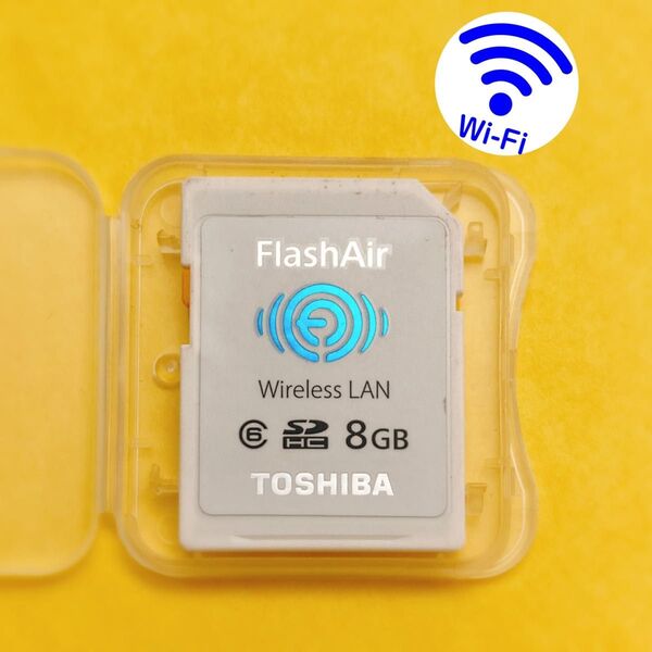 ★東芝 Flash Air★Wi-Fi無線LAN搭載デジカメSDカード8GB★TOSHIBAフラッシュエアーFlashAir8G
